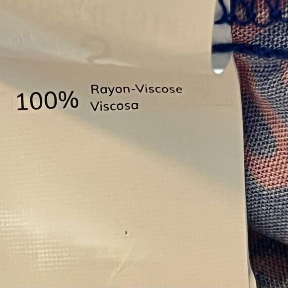 Cupshe Boho Smocked Bodice Maxi Tube Dress Red & Blue Print Sz S MMO Rayon & Vis - Picture 6 of 7